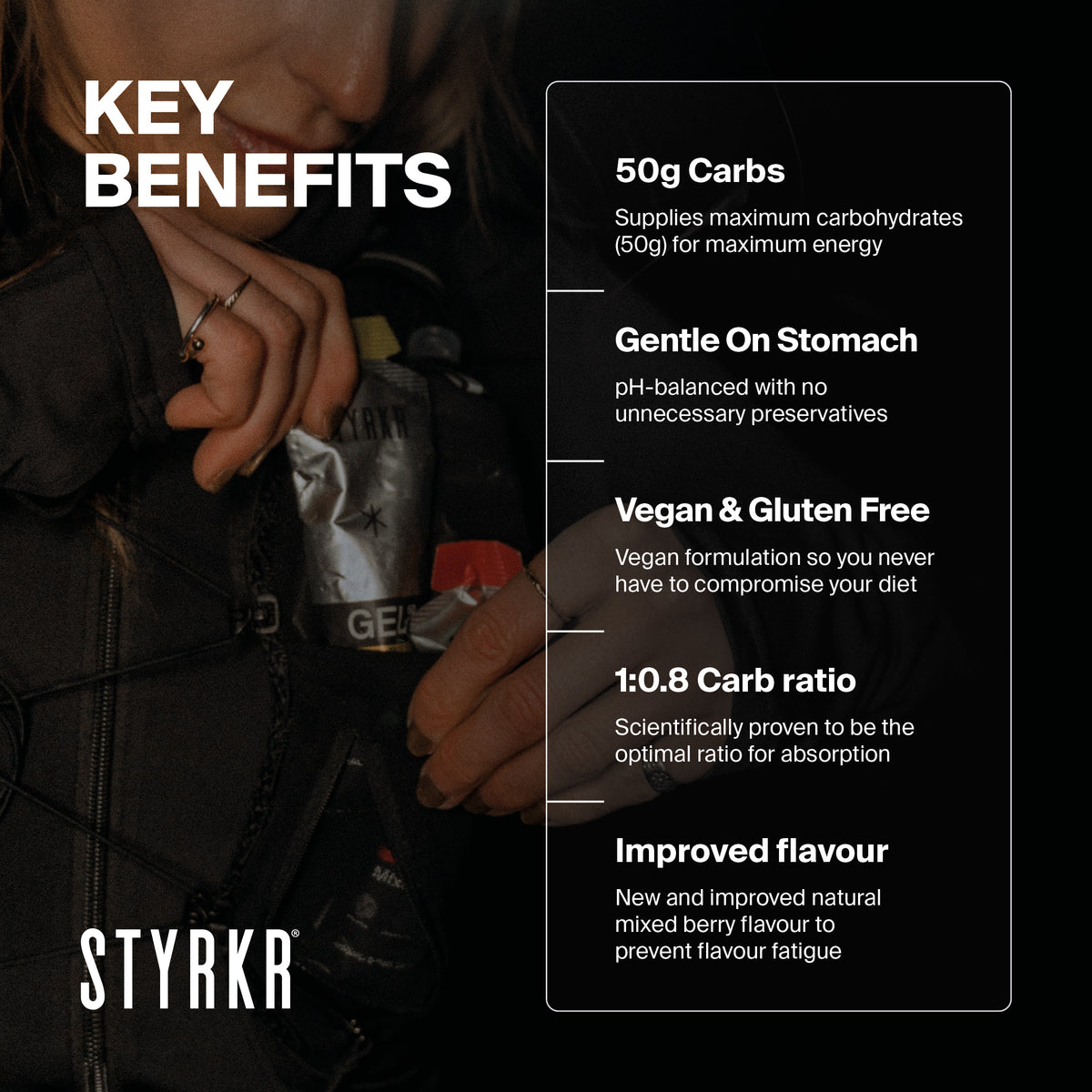 GEL50 Dual-Carb Energy Gel Citrus Fruits | STYRKR